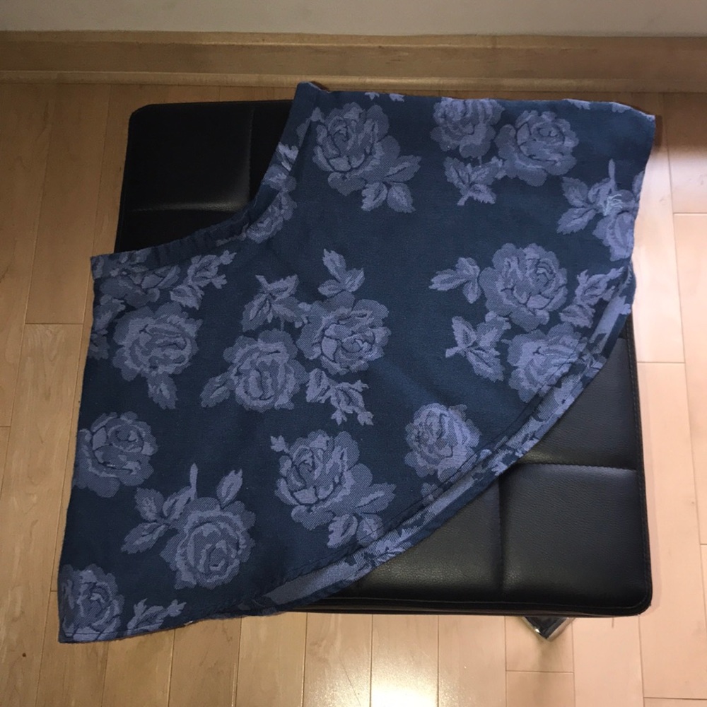 Blue Floral Skirt